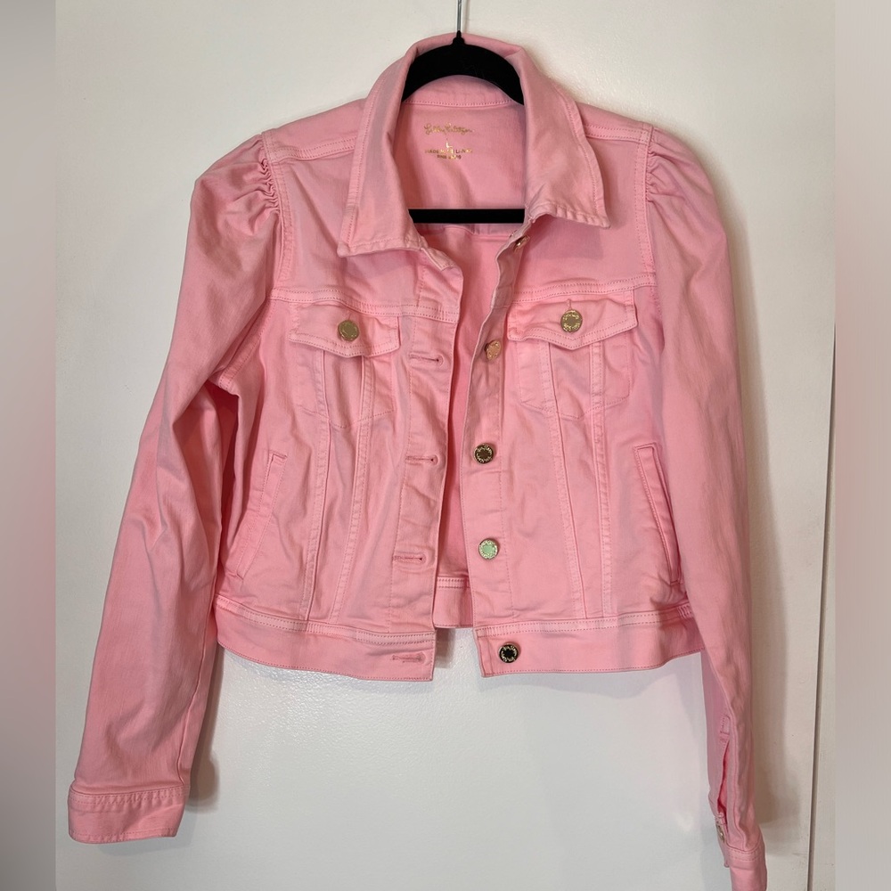 Lilly Pulitzer Pink Laylani Denim Jacket